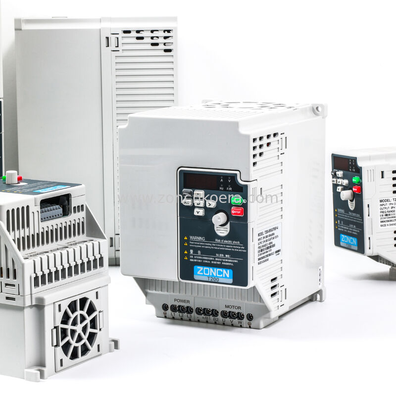 ZONCN T200 VFD Drive Variable Speed Drive with 0.4kW-220kW Power Range Built-in EMC Filter and STO Function