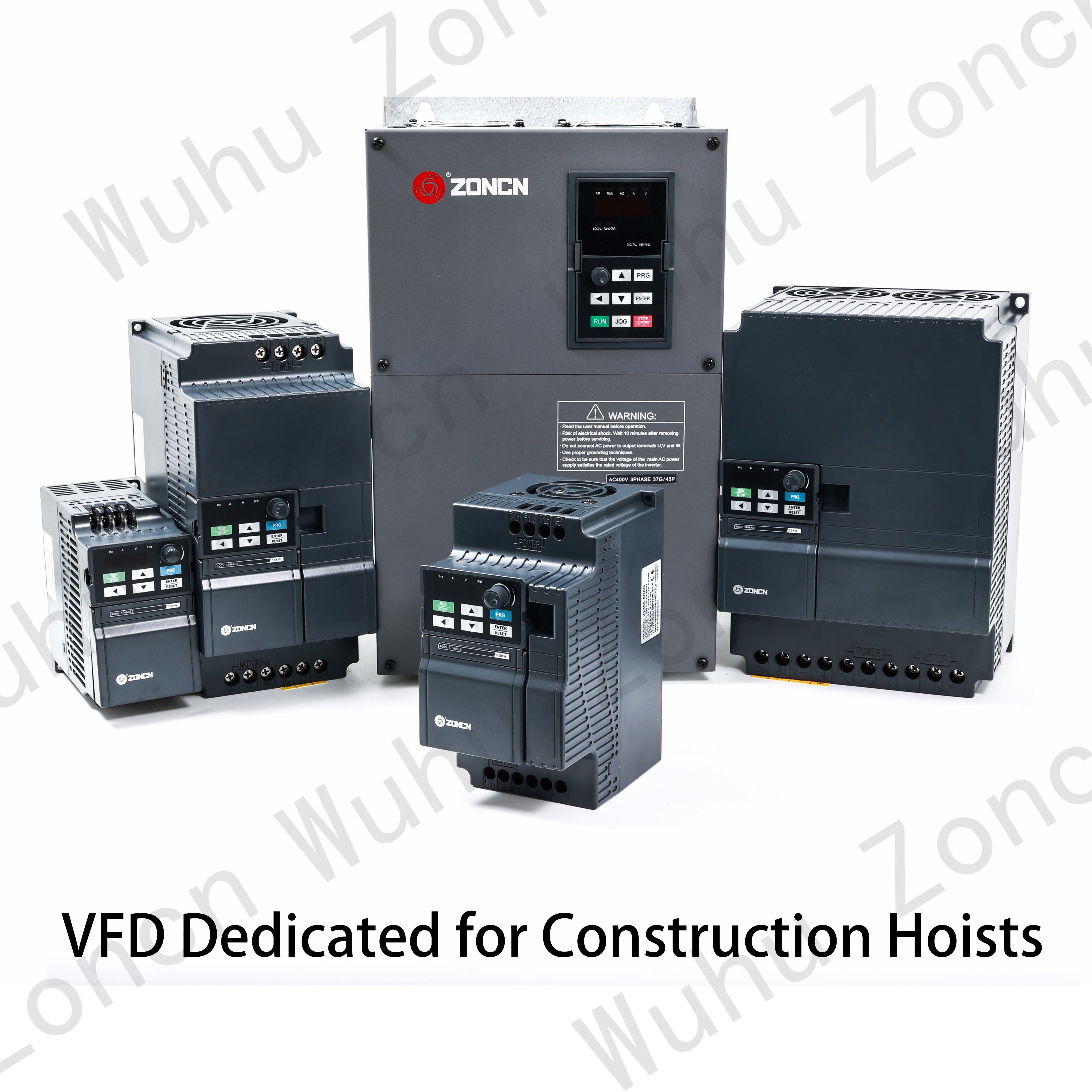 Inverter 380V 7.5KW VSD VFD Dedicated For Construction Hoists Open Loop Vector Control Industry Specific